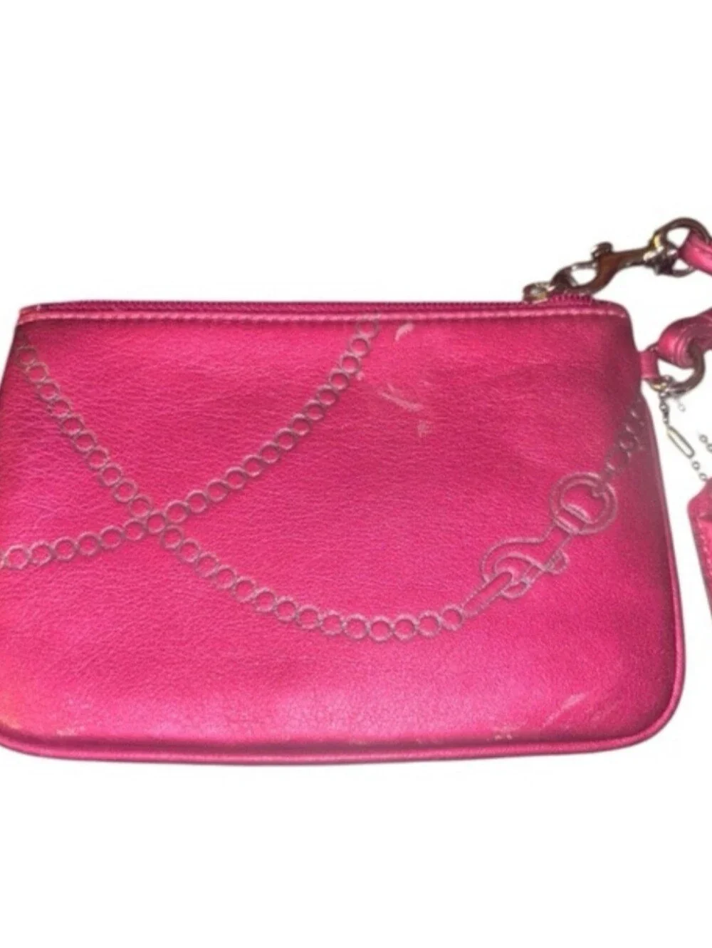 Coach Raspberry Wristlet With Hangtag, NWT, 6